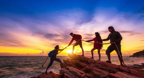 Viaje de transformación en grupo